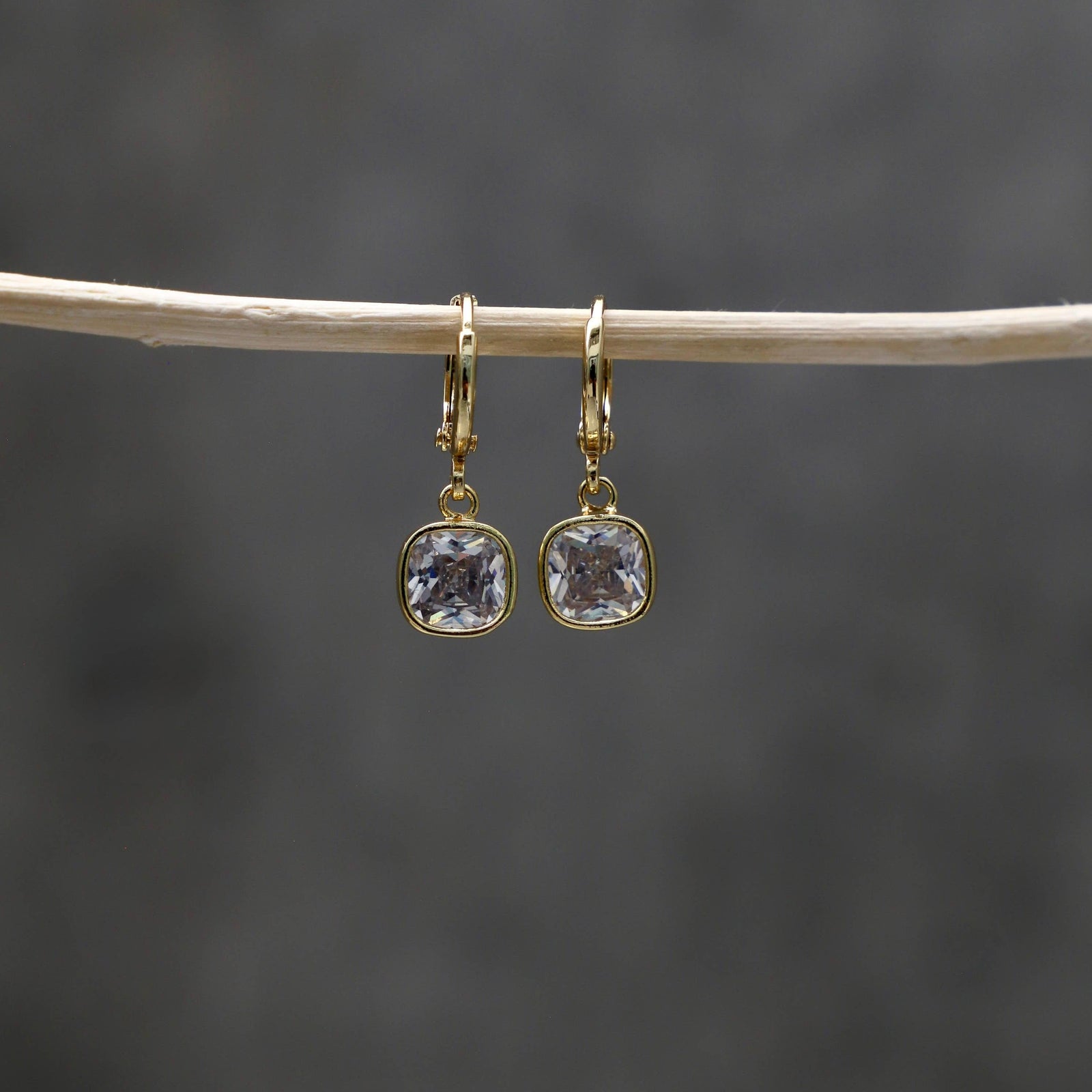 Isla Square Drop Earrings