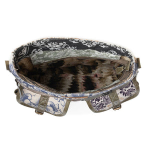 Le Fleur Bel Cowgirl Shoulder: Blue Floral