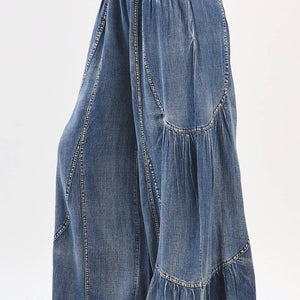 Washed Chambray Pants: Denim