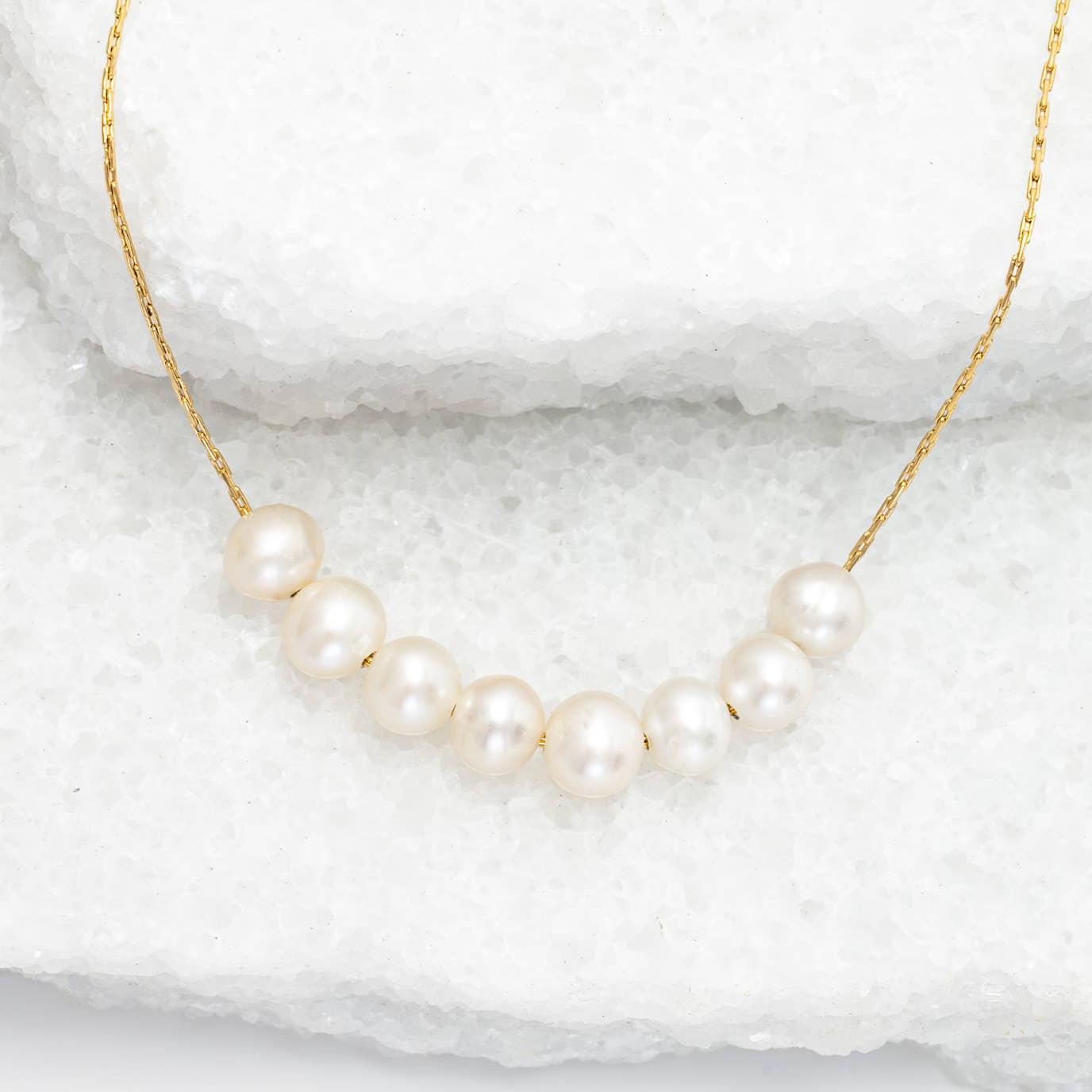 Harmony Pearl Cluster Necklace