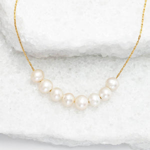 Harmony Pearl Cluster Necklace