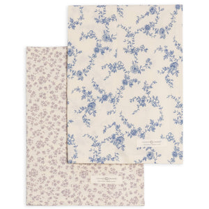 Organic Baby Burp Cloth (2-pack) - Maria + Serena Floral