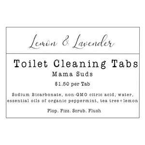 Toilet Cleaning Tabs - Lemon & Lavender