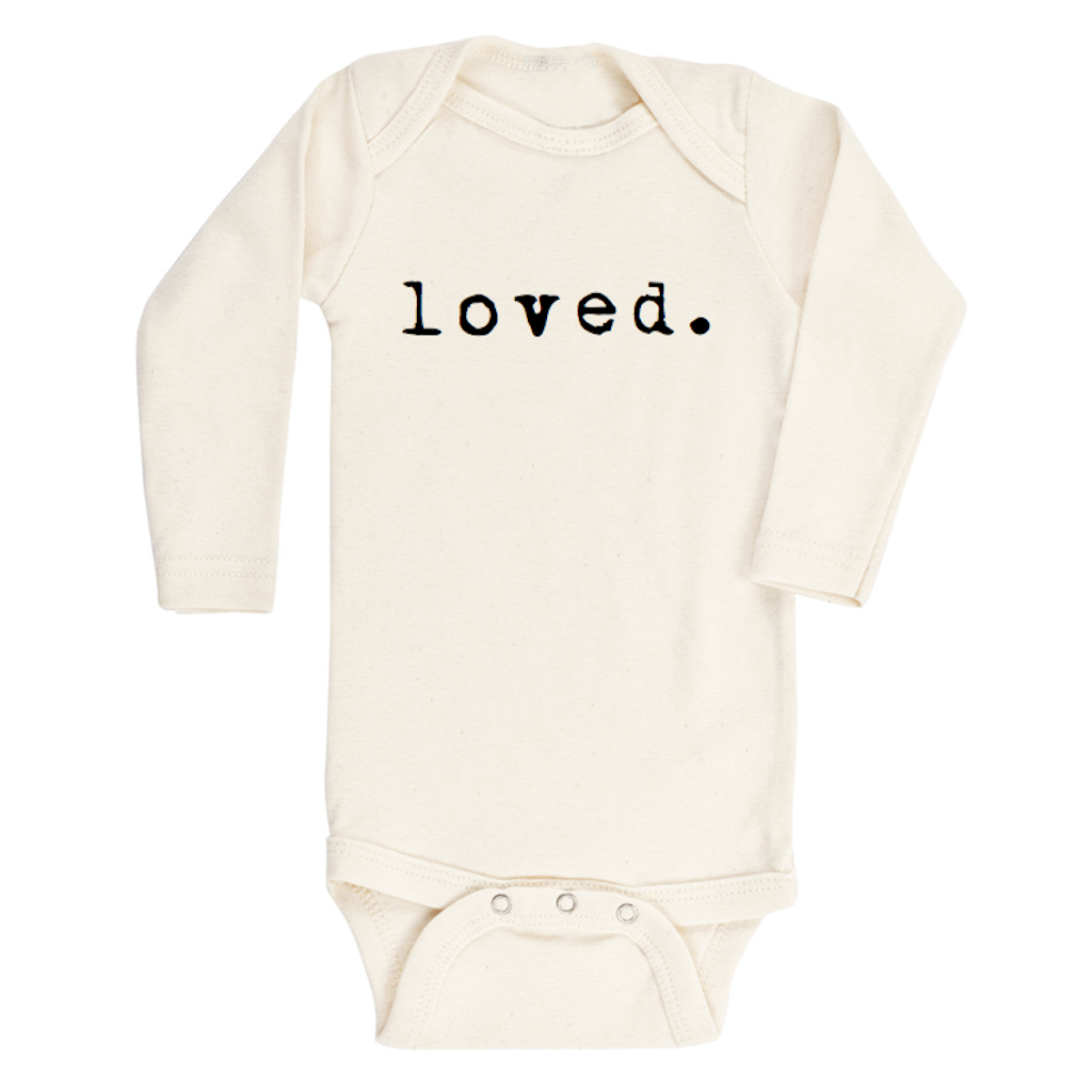 Loved Organic Cotton Baby Bodysuit | Long Sleeve - Lemon & Lavender