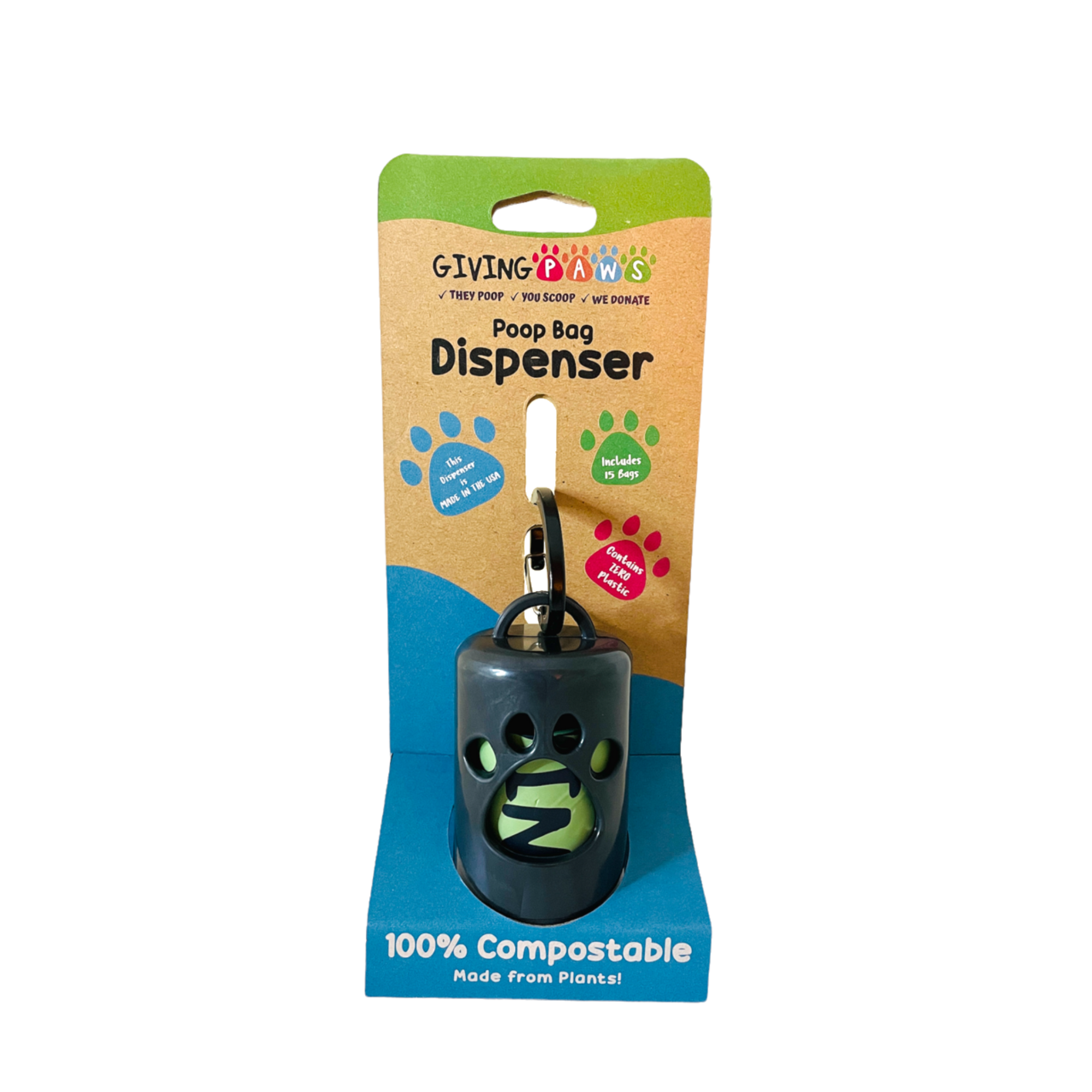 Compostable Poop Bag Dispenser - Lemon & Lavender