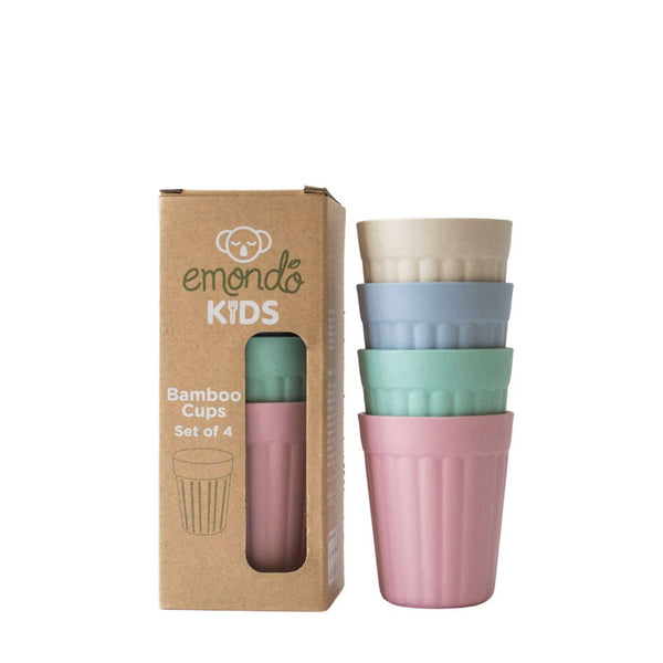 Bamboo Eco-Friendly Cups (Set of 4 colours)