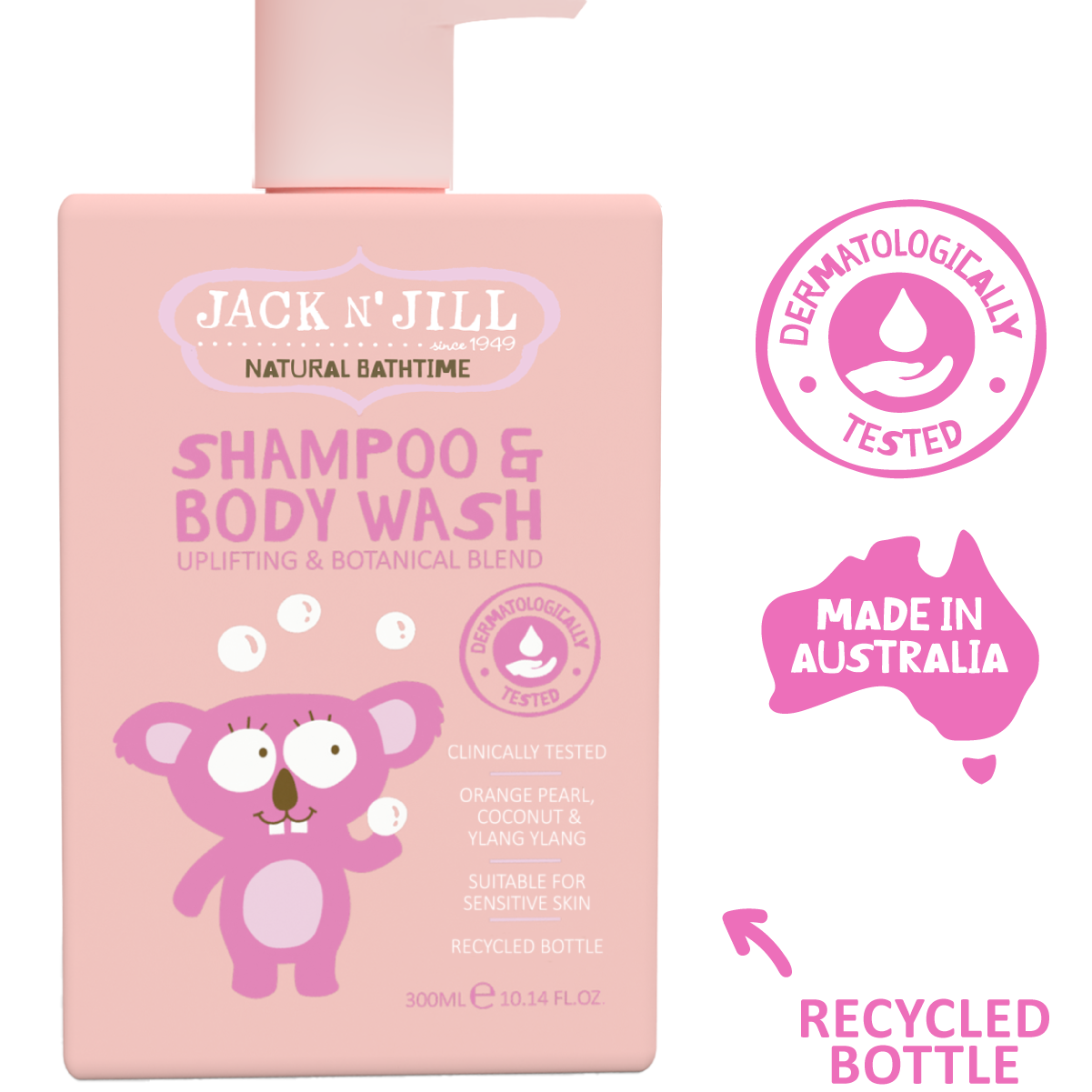 Shampoo & Body Wash - Natural 300mL - Lemon & Lavender