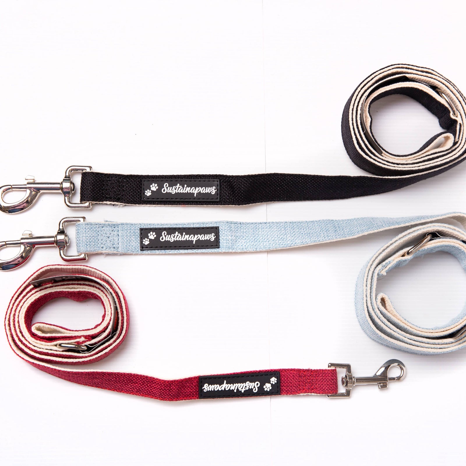 Sustainapaws Hemp & Organic Cotton Eco Dog Leash - Lemon & Lavender