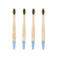 Adult Bamboo Toothbrush (FSC 100%) - Firm Bristles - 4 pack