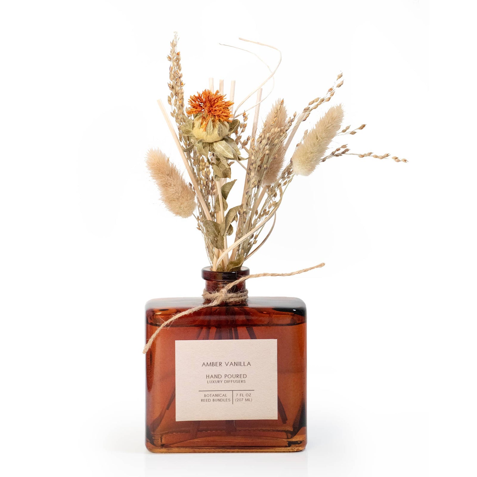 Amber Vanilla Bouquet Reed Bundle Fragrance Diffuser - Lemon & Lavender