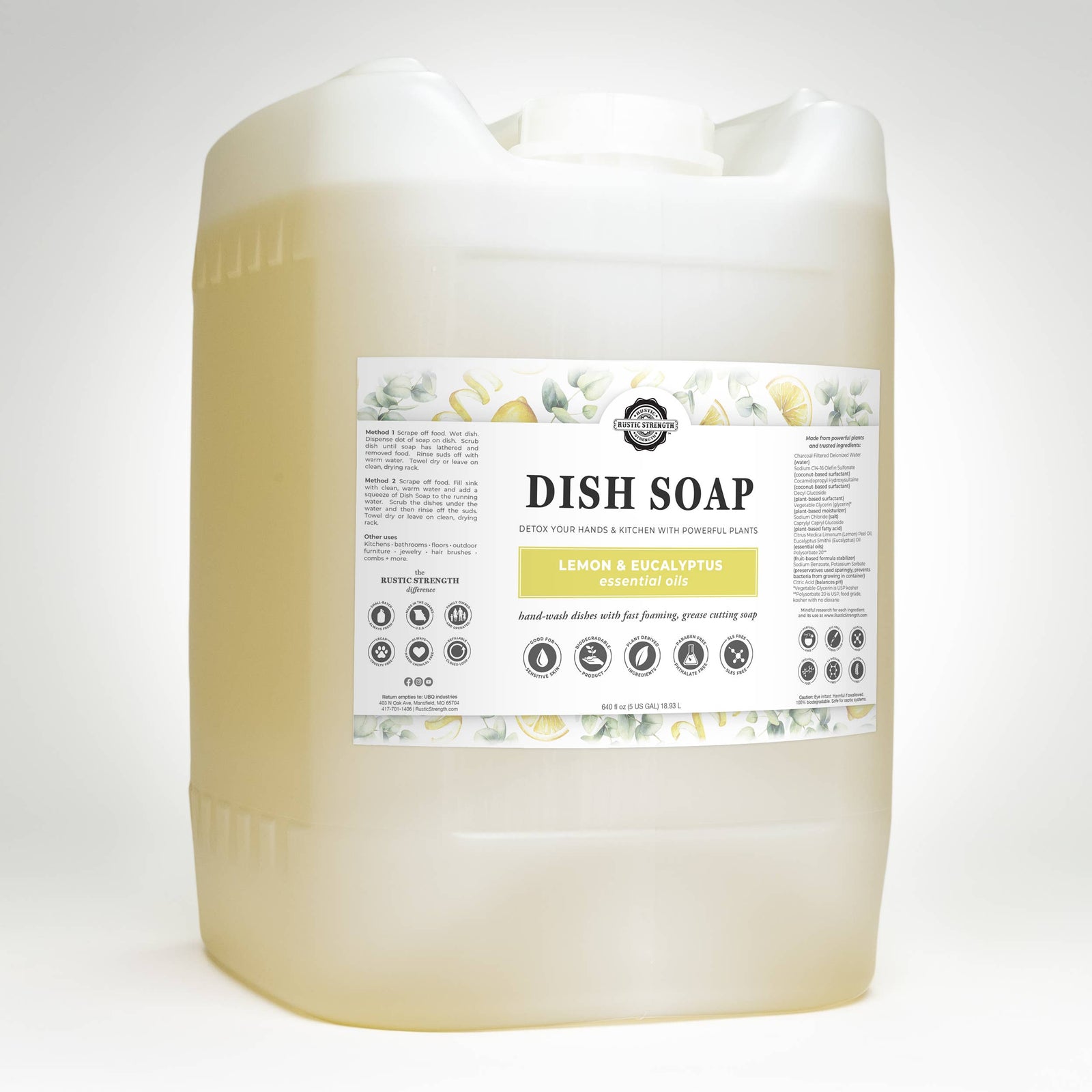 Refill by Ounce - Dish Soap | Sulfate Free - Soft on Skin | Powerful Cleaner - Lemon & Lavender