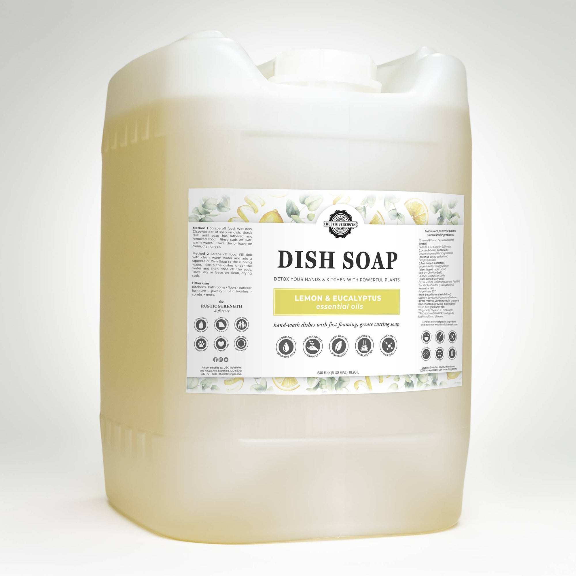 Refill by Ounce - Dish Soap | Sulfate Free - Soft on Skin | Powerful Cleaner - Lemon & Lavender