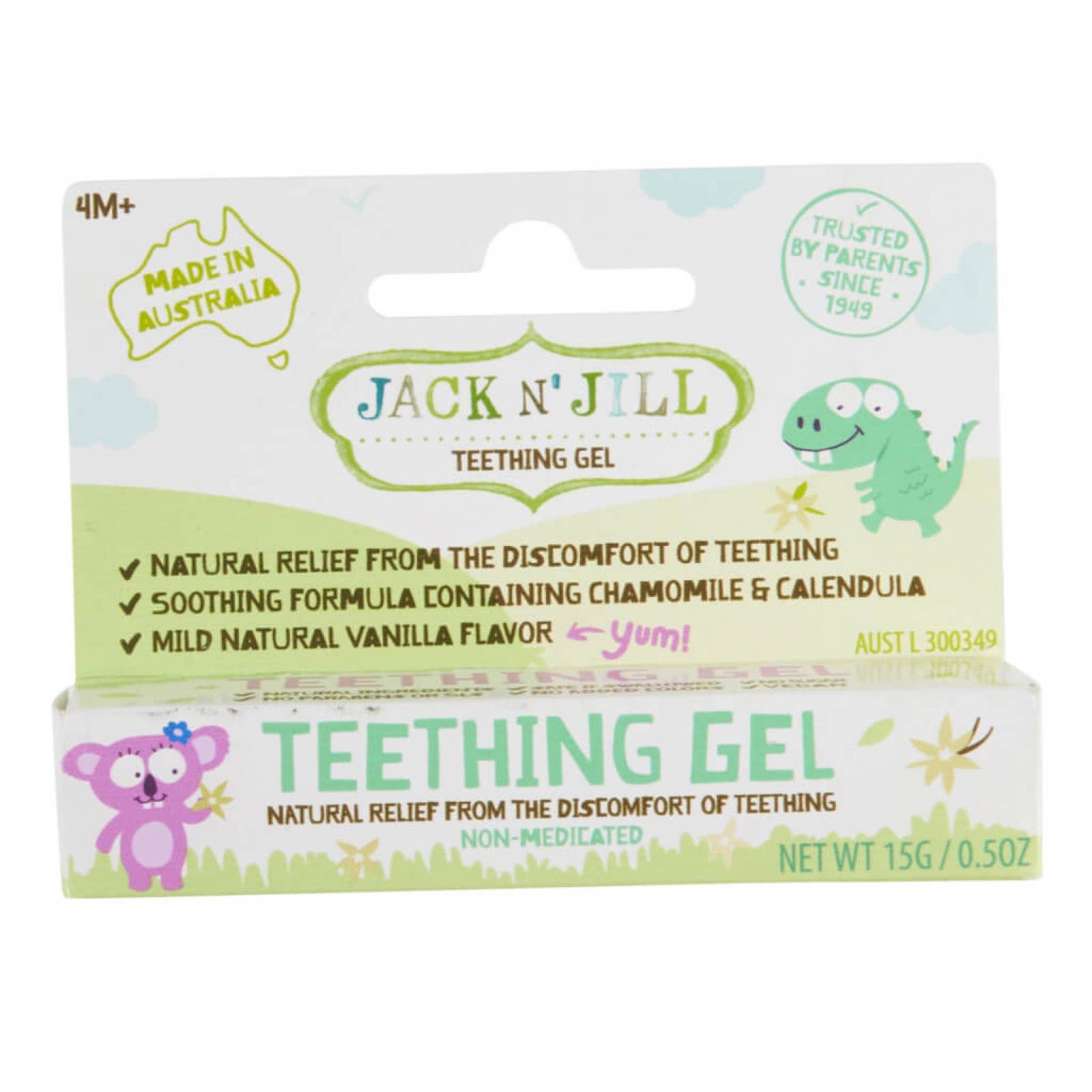 Natural Jack N' Jill Teething Gel - Lemon & Lavender