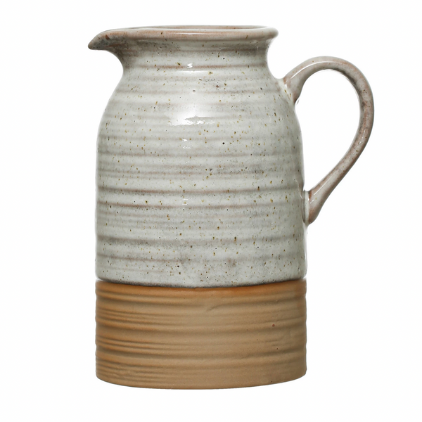 stoneware creamer, Lemon & Lavender, South & Pine, eco-friendly, sustainable, stoneware, 
