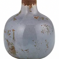 Glazed Ceramic Bud Vase - Lemon & Lavender Madison