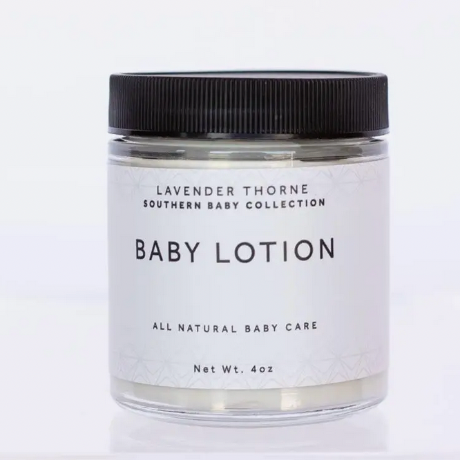 Lavender Thorne Baby Lotion, baby shower gift, all natural baby care, lemon and lavender, Lemon & Lavender,
