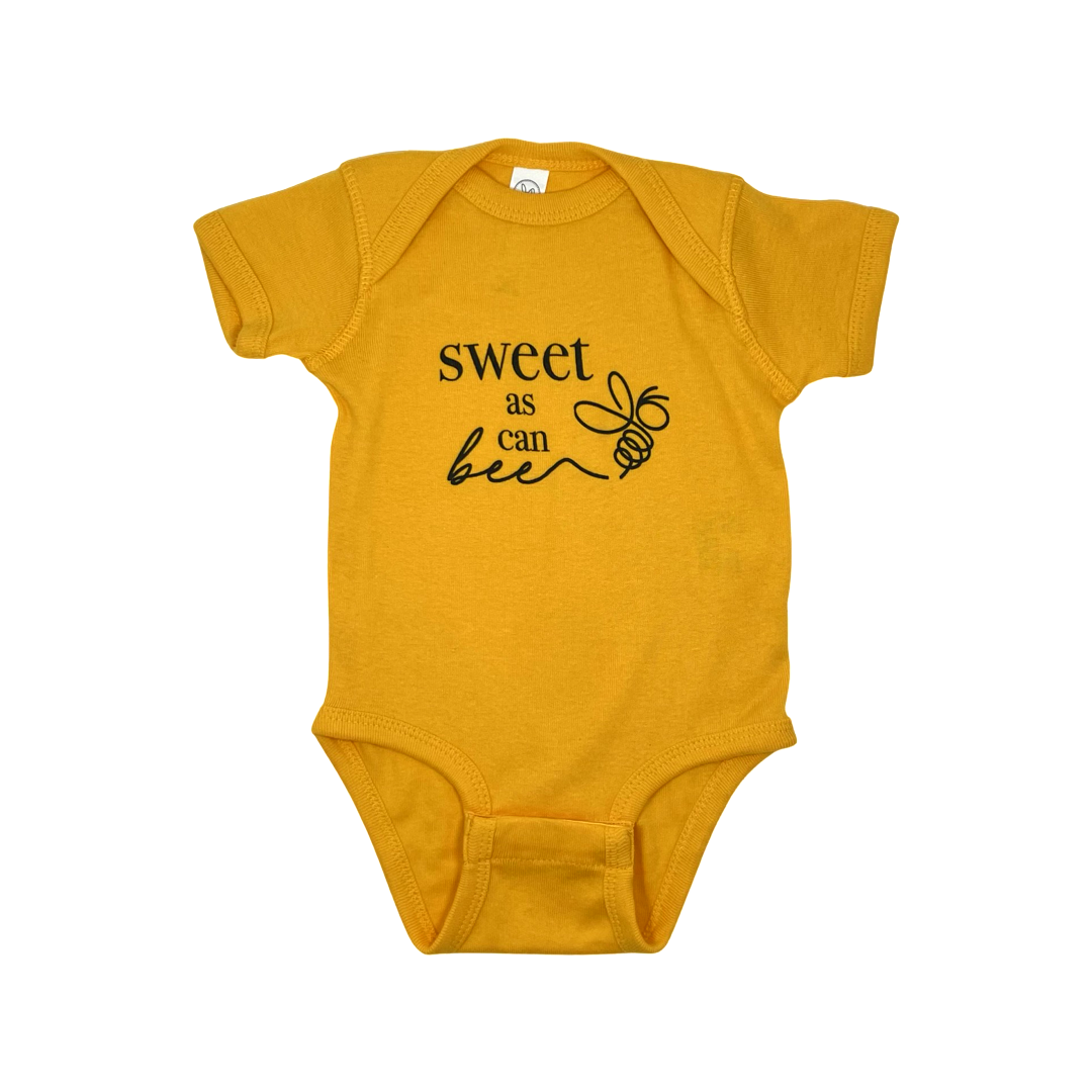 Baby Onesie- "Sweet as can Bee" - Lemon & Lavender