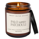 Palo Santo Patchouli 9 oz Soy Candle - Home Decor & Gifts