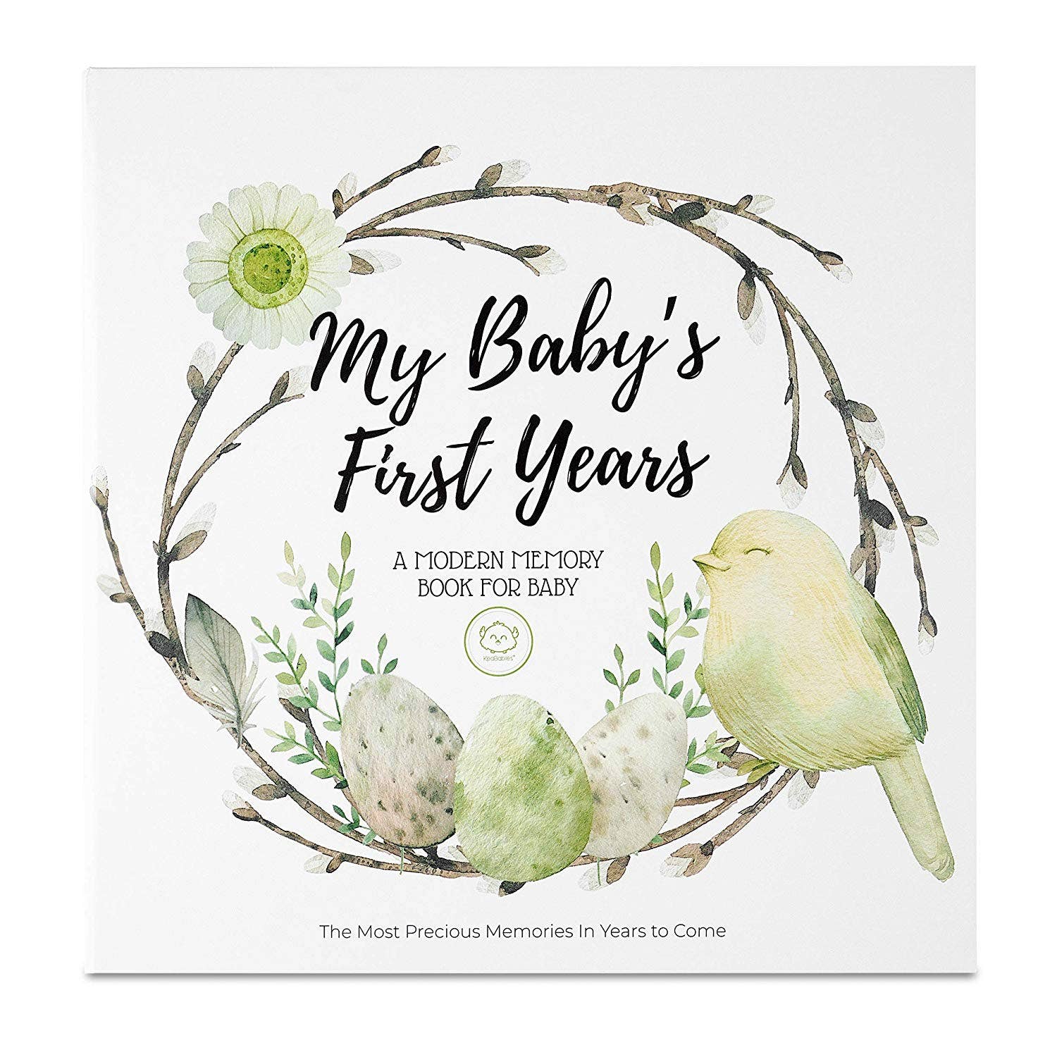 KeaBabies Baby First Years Memory Book (WonderLand) - Lemon & Lavender