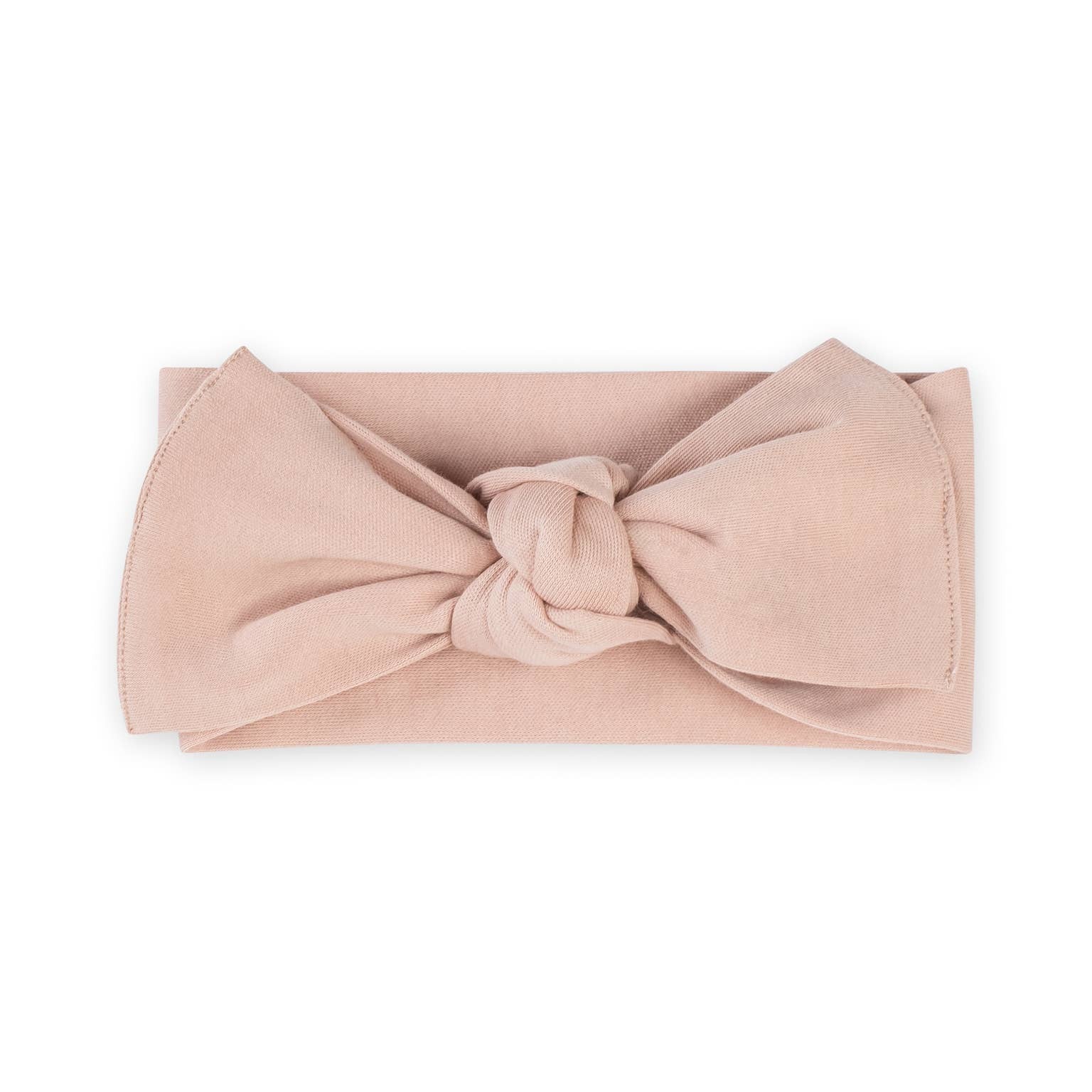 Organic Baby Knot Bow Wrap - Blush - Lemon & Lavender