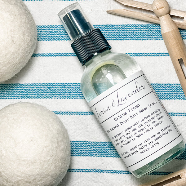 All Natural Wool Dryer Ball Spray