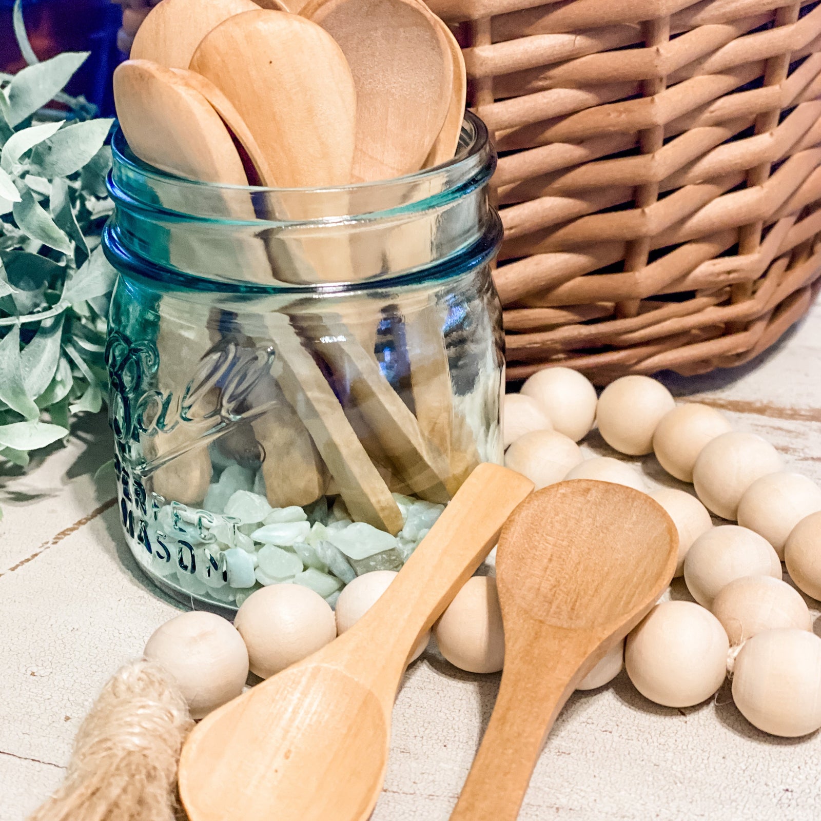 3.5” Wooden Spoons - Lemon & Lavender