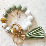 Silicone Wristlet Key Ring